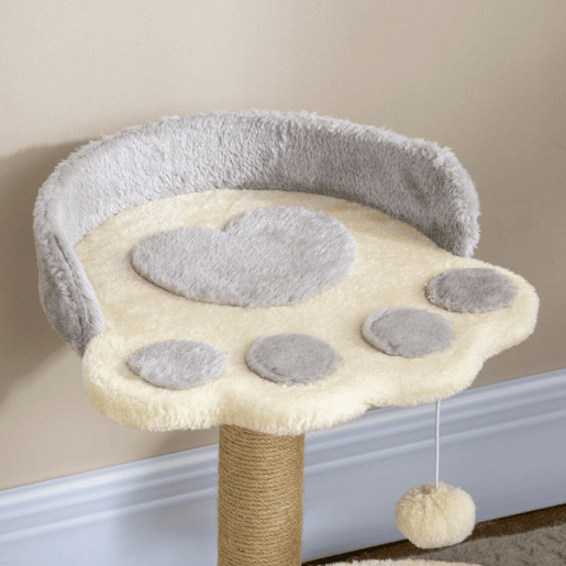PawHut Arranhador para Gatos Altura 44 cm Torre de Escalada com 2 Camas Poste de Juta Brinquedo Pendurado Ø41x44 cm Cinza Claro PawHut Arranhador para Gatos Altura 44 cm Torre de Escalada com 2 Camas Poste de Juta Brinquedo Pendurado Ø41x44 cm Cinza Claro