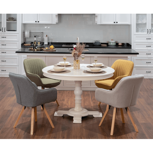 Conjunto De 4 Cadeiras De Jantar Estofadas Com Encosto Ergonómico E Pés De Madeira, Estilo Moderno Nórdico Em Várias Cores, Design Confortável E Estável Ideal Para Sala De Jantar, Cozinha Ou Sala De Estar, Valorizando A Decoração Do Lar