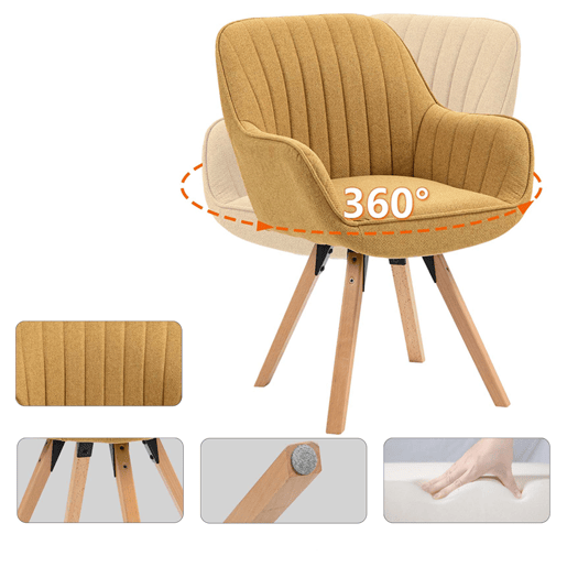 Conjunto De 4 Cadeiras De Jantar Estofadas Com Encosto Ergonómico E Pés De Madeira, Estilo Moderno Nórdico Em Várias Cores, Design Confortável E Estável Ideal Para Sala De Jantar, Cozinha Ou Sala De Estar, Valorizando A Decoração Do Lar