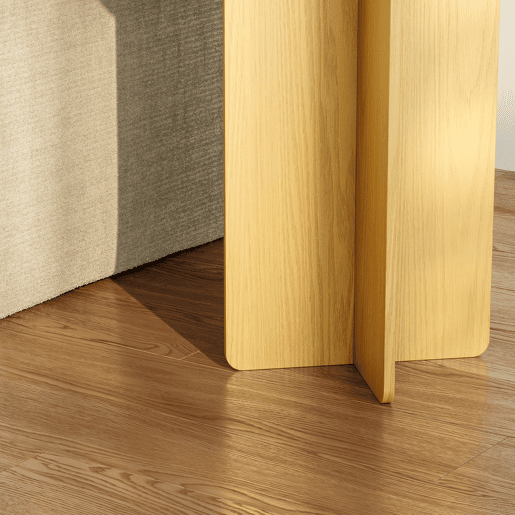 Mesa de apoio Vappevn redonda 60xØ40 cm Aspeto carvalho en.casa