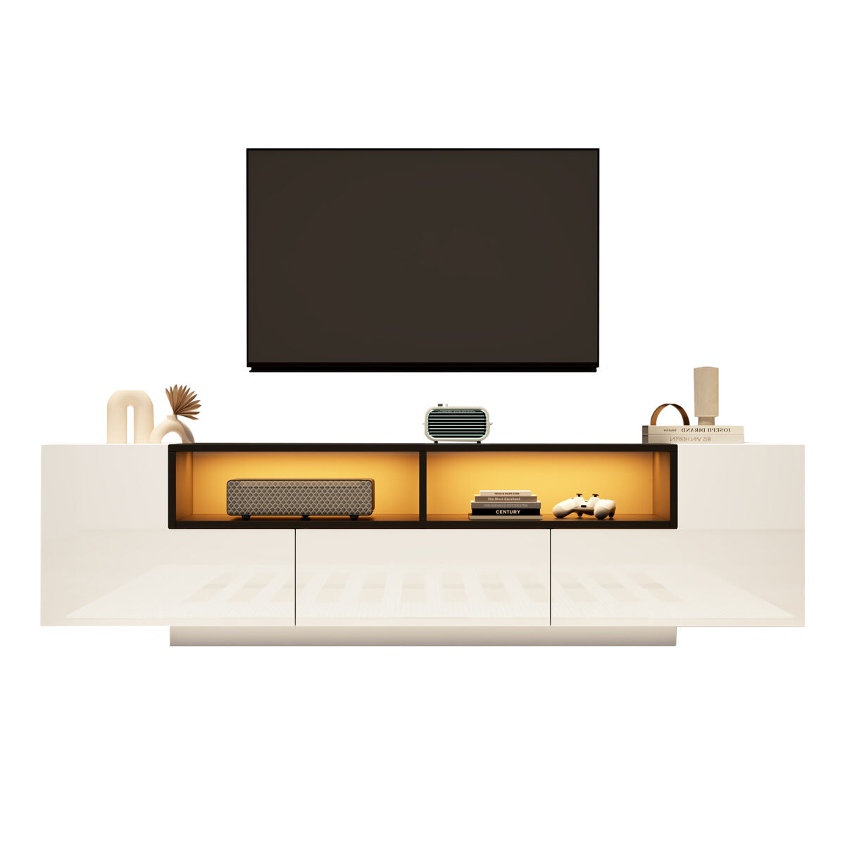 Mueble TV con 2 puertas y 1 cajón