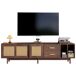 Mueble TV con 3 puertas y 2 cajones Mueble TV con 3 puertas y 2 cajones Marrón