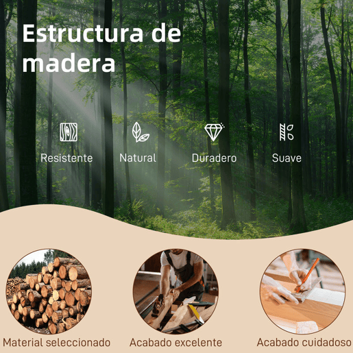 HOMCOM Cadeira de Baloiço de Veludo com Encosto Alto Pés de Madeira de Seringueira Bolsos Apoios de Braços Estilo Moderno Cadeira de Amamentação Capacidade 120 kg 67x94x105 cm Bege