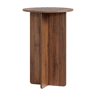 Mesa de apoio Vappevn redonda 60xØ40 cm Aspeto nogueira en.casa