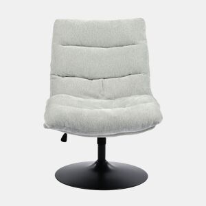 Cadeira De Escritório Ergonómica Giratória Com Altura Ajustável E Encosto Reclinável Em Tecido Cinza, Cadeira Confortável Para Home Office E Estudo Com Base Metálica Estável