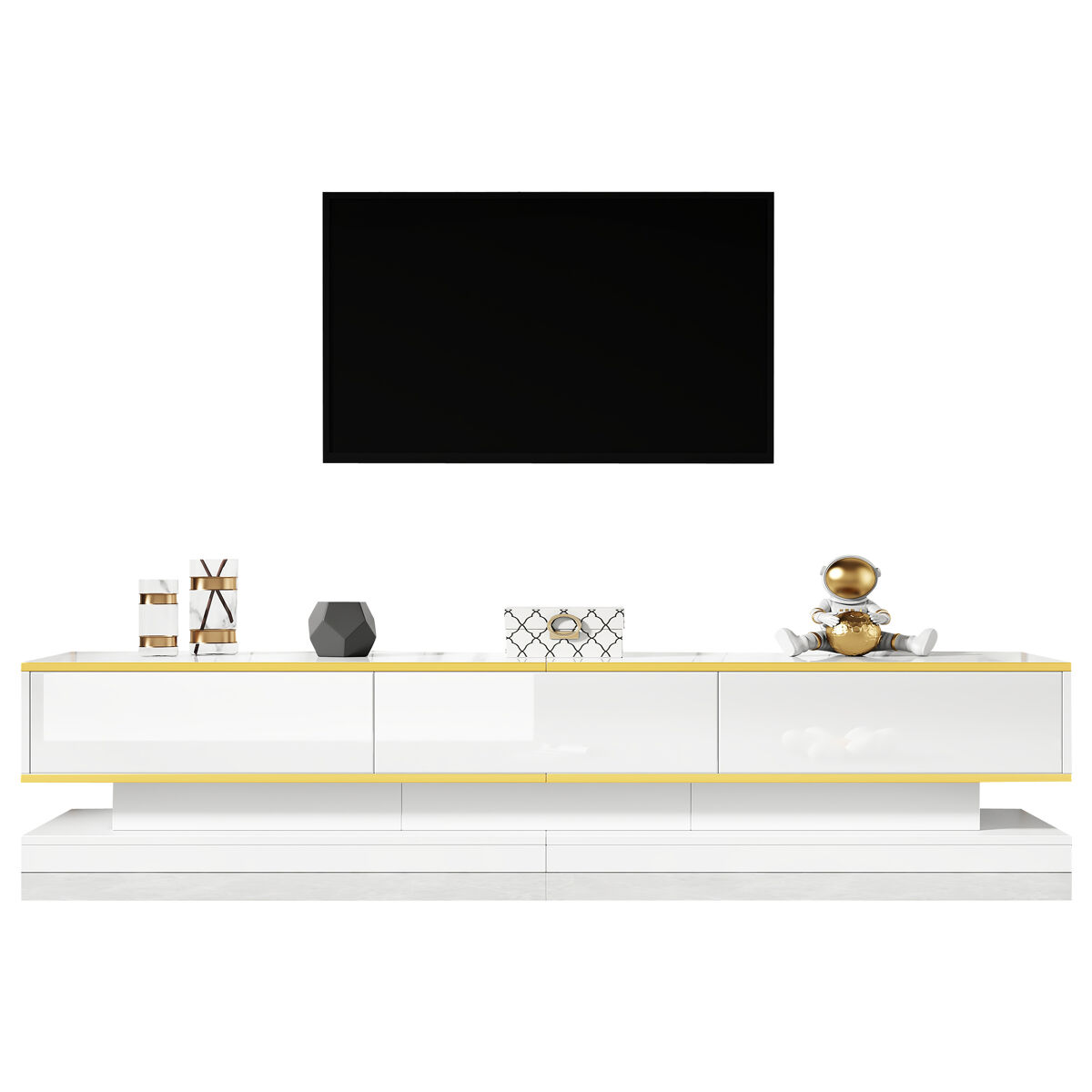 Mueble TV con 3 cajónes