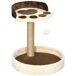 Árbol para Gato Aglomerado de Madera, Felpa PawHut Árbol para Gato Aglomerado de Madera, Felpa PawHut Marrón