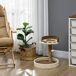 Árbol para Gato Aglomerado de Madera, Felpa PawHut Árbol para Gato Aglomerado de Madera, Felpa PawHut Marrón