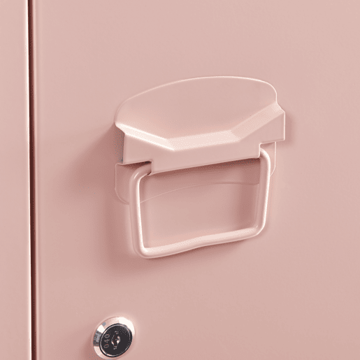 Cacifo individual Kurikka com 2 prateleiras metal 137x38x38 cm Bege pêssego en.casa Cacifo individual Kurikka com 2 prateleiras metal 137x38x38 cm Bege pêssego en.casa