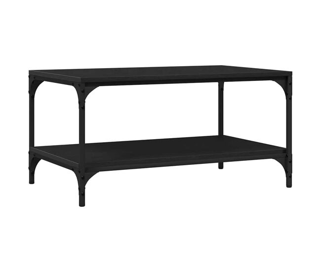 Mesa de Café Roble negro 80 x 50 x 40 cm Madera contrachapada