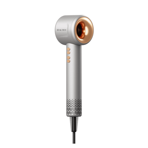 Beautifly Secador de Cabelo IonBoost 1600 W Cinza, Ionização Avançada, Secagem Rápida