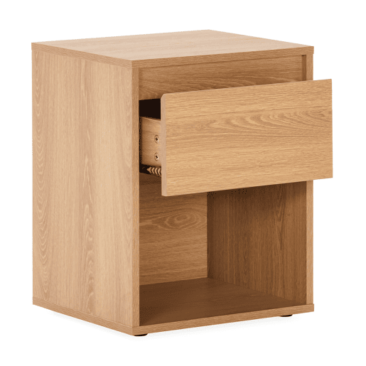 Mesa de cabeceira Tori 1 gaveta efeito Carvalho Mesa de cabeceira Tori 1 gaveta efeito Carvalho
