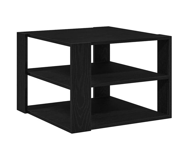 Mesa de Café Roble negro 59.5 x 59.5 x 40 cm