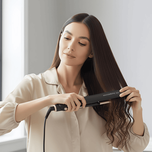 Beautifly Prancha de Cabelo Cerâmica PlasmaLine 50W Preta com Display LED