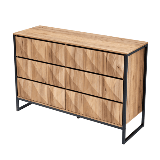 Aparador e cómoda 120x40x85 cm - Combinação de preto e madeira natural, portas elevadas - Preto, Natural Aparador e cómoda 120x40x85 cm - Combinação de preto e madeira natural, portas elevadas - Preto, Natural