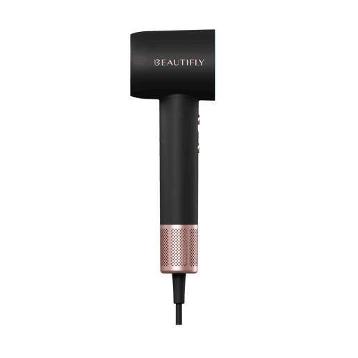 Beautifly Secador de Cabelo VelaAir Preto com tela LCD, silencioso e rápido