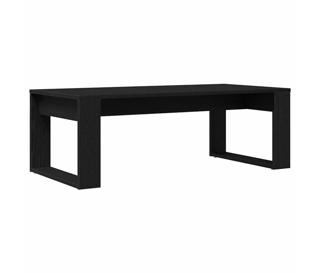Mesa de café roble negro 102 x 50 x 35 cm madera contrachapada