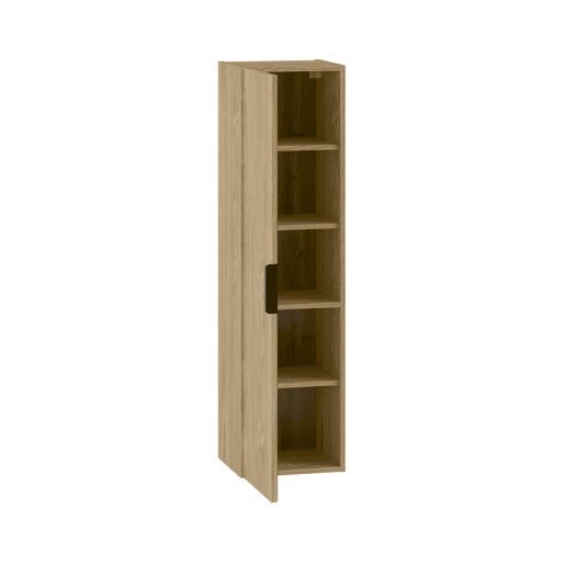 Conjunto móvel lavatório duplo 140cm 2 nichos e coluna Astrid Madeira