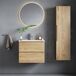 Conjunto mueble bajo lavabo encastrado y columna Viggo Madera Conjunto mueble bajo lavabo encastrado y columna Viggo Madera Madera