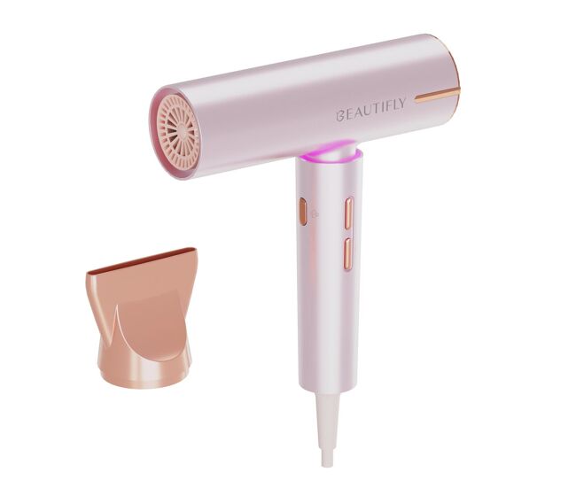 Beautifly secador de pelo candy flow rosa 1200w silencioso ergonómico ligero