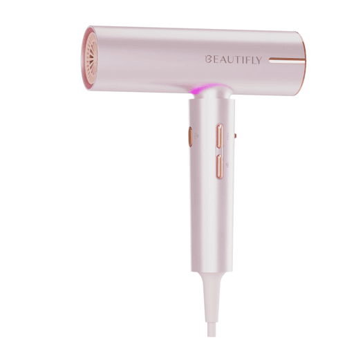 Beautifly Secador de Cabelo Candy Flow Rosa 1200W Silencioso Ergonômico Leve