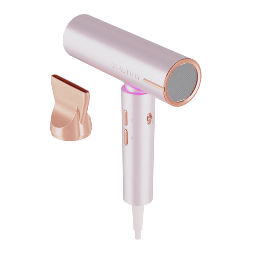 Beautifly Secador de Cabelo Candy Flow Rosa 1200W Silencioso Ergonômico Leve