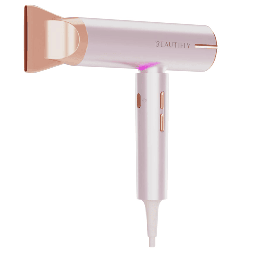 Beautifly Secador de Cabelo Candy Flow Rosa 1200W Silencioso Ergonômico Leve