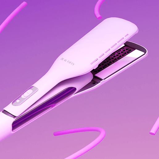 Beautifly Prancha Cabelo DualPerfection Air Styler Rosa LCD Aço Inoxidável