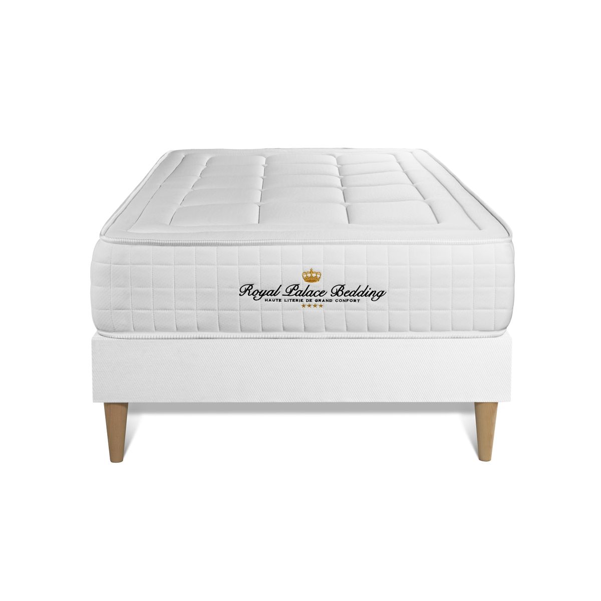 Pack colchón balmoral 90x190cm + somier multiláminas, espuma viscoelástica, 3 zonas de confort