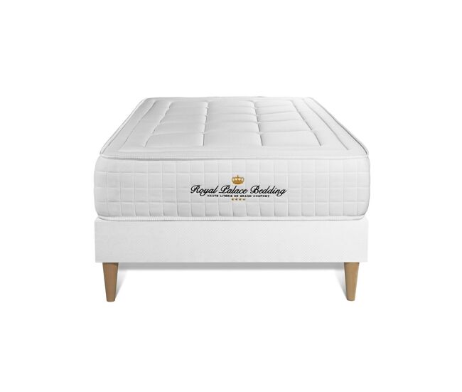 Pack colchón balmoral 90x190cm + somier multiláminas, espuma viscoelástica, 3 zonas de confort