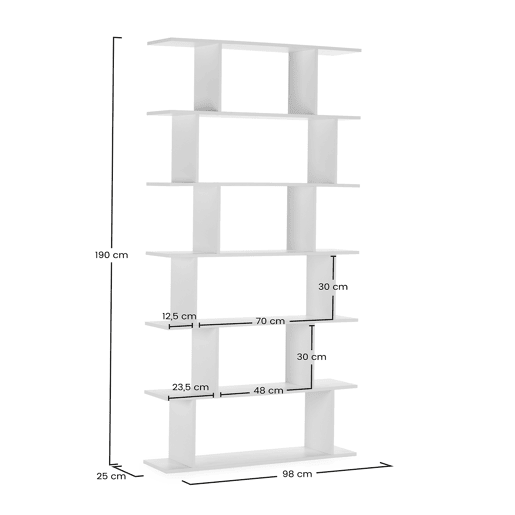 Estantes Osaka com 6 espaços em branco