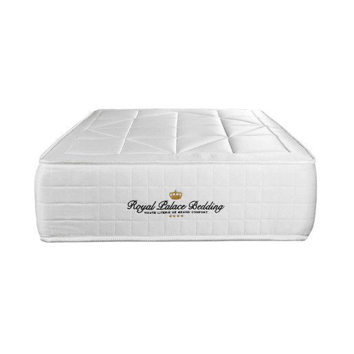 Conjunto de Estrado Branco + Colchão ROYAL PALACE BEDDING Windsor (90x200 cm - Viscoelástica y molas ensacadas- Altura: 26 cm)