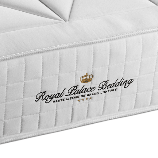 Conjunto de Estrado Branco + Colchão ROYAL PALACE BEDDING Windsor (90x200 cm - Viscoelástica y molas ensacadas- Altura: 26 cm)