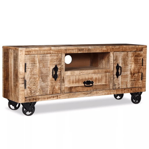Móvel de TV Buffet de TV design prático madeira de manga crua 120 cm 2502131 Móvel de TV Buffet de TV design prático madeira de manga crua 120 cm 2502131