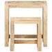 Juego de mesitas auxiliares 2 piezas madera maciza de mango Juego de mesitas auxiliares 2 piezas madera maciza de mango Marrón