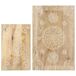 Juego de mesitas auxiliares 2 piezas madera maciza de mango Juego de mesitas auxiliares 2 piezas madera maciza de mango Marrón