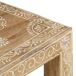 Juego de mesitas auxiliares 2 piezas madera maciza de mango Juego de mesitas auxiliares 2 piezas madera maciza de mango Marrón