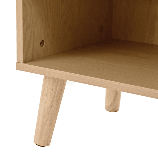 Sapateira de vime natural 120x106x35 cm - 3 portas, 1 gaveta, 5 prateleiras, madeira maciça