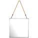 Max Home Espejo pared cuadrado con marco metal y cuerda 40x3 Max Home Espejo pared cuadrado con marco metal y cuerda 40x3 Negro