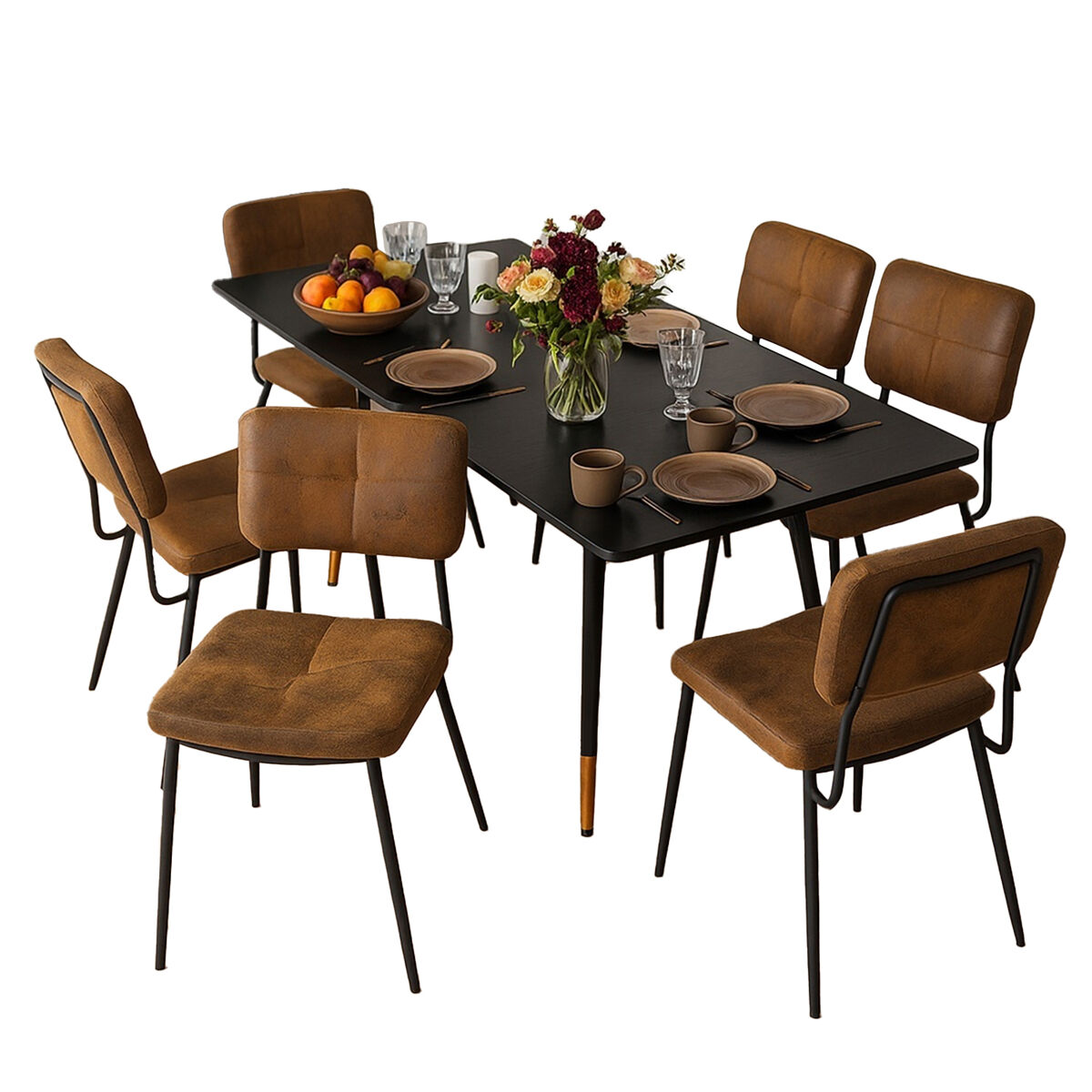 MEUBLES COSY Conjunto Mesa Y Sillas Comedor Moderno