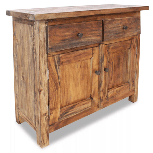 Buffet aparador console armário de armazenamento madeira maciça recuperada 75 cm 4402019