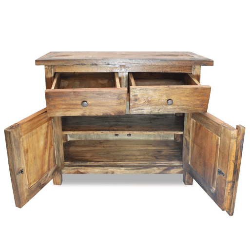 Buffet aparador console armário de armazenamento madeira maciça recuperada 75 cm 4402019
