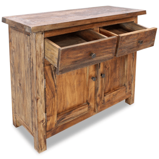 Buffet aparador console armário de armazenamento madeira maciça recuperada 75 cm 4402019