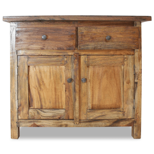Buffet aparador console armário de armazenamento madeira maciça recuperada 75 cm 4402019