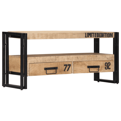 Móvel de TV Buffet de TV design prático 100 cm madeira de mangueira maciça 2502272