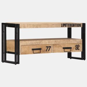Móvel de TV Buffet de TV design prático 100 cm madeira de mangueira maciça 2502272