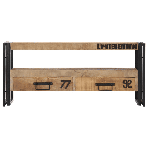 Móvel de TV Buffet de TV design prático 100 cm madeira de mangueira maciça 2502272