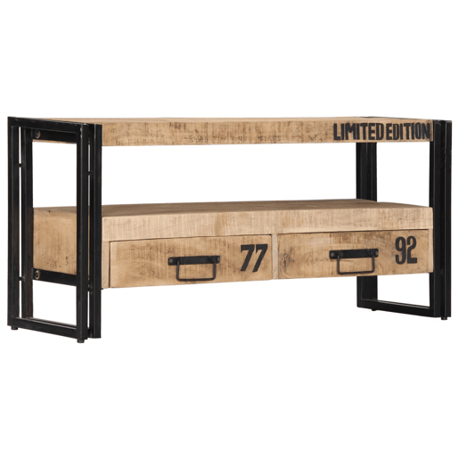 Móvel de TV Buffet de TV design prático 100 cm madeira de mangueira maciça 2502272