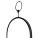 Max Home Espejo pared ovalado con marco y enganche metal 25x2 Max Home Espejo pared ovalado con marco y enganche metal 25x2 Negro
