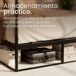 Cama de metal - Batoni - Metal 145x206 Cama de metal - Batoni - Metal 145x206 Negro